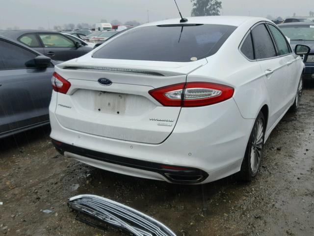 3FA6P0K92ER243551 - 2014 FORD FUSION TIT WHITE photo 4