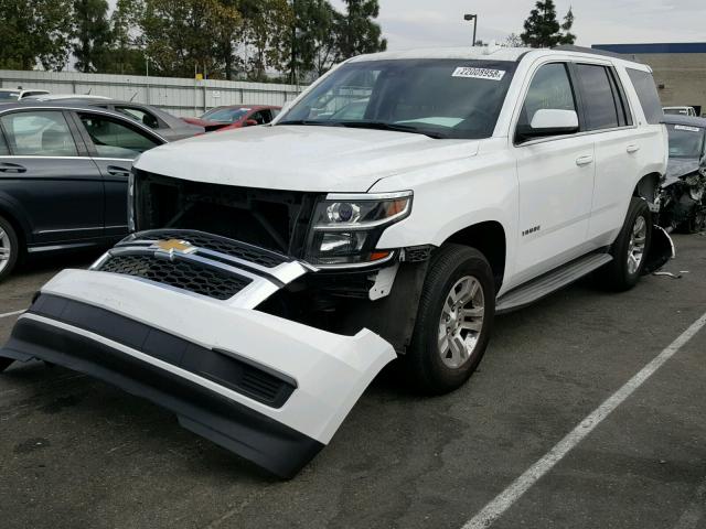 1GNSCBKC6FR523893 - 2015 CHEVROLET TAHOE C150 WHITE photo 2