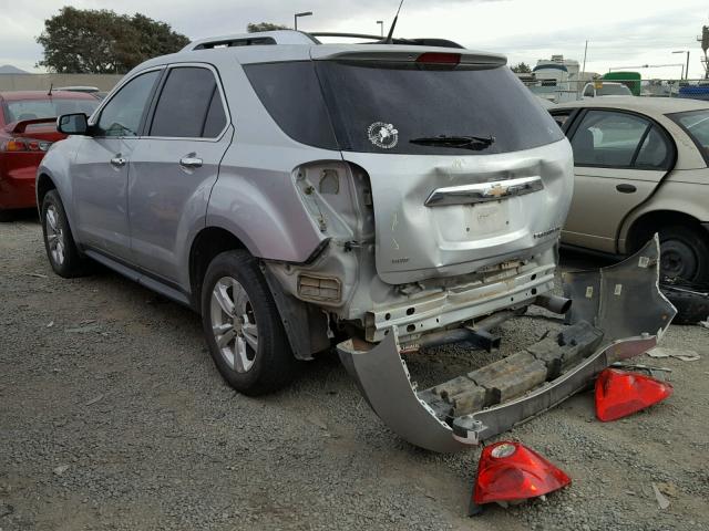 2GNFLGE53C6197926 - 2012 CHEVROLET EQUINOX LT SILVER photo 3