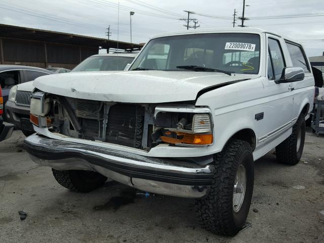 1FMEU15H8PLB28876 - 1993 FORD BRONCO U10 WHITE photo 2