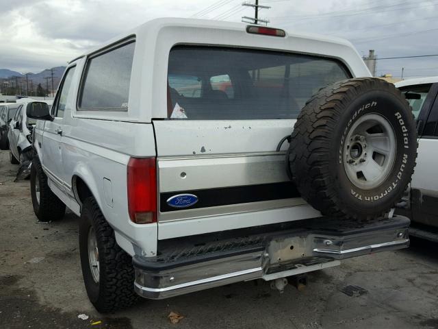 1FMEU15H8PLB28876 - 1993 FORD BRONCO U10 WHITE photo 3