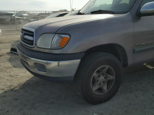 5TBRN34121S161695 - 2001 TOYOTA TUNDRA ACC GRAY photo 9