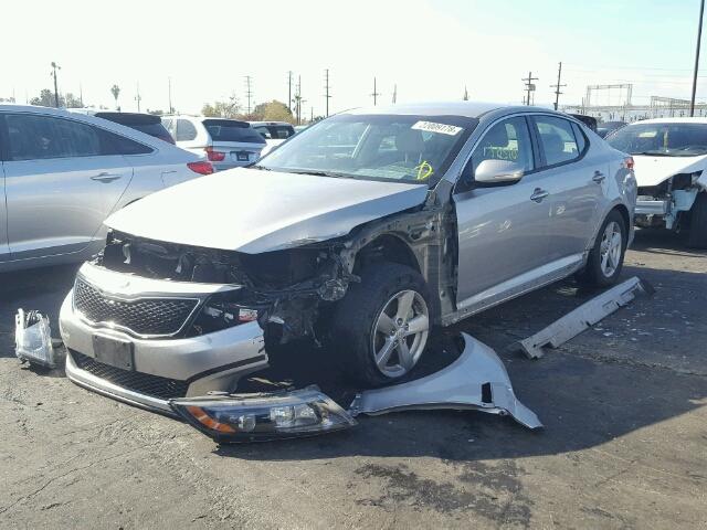 5XXGM4A73FG433499 - 2015 KIA OPTIMA LX SILVER photo 2