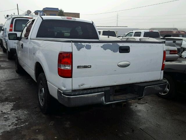 1FTPX12507KC81515 - 2007 FORD F150 WHITE photo 3