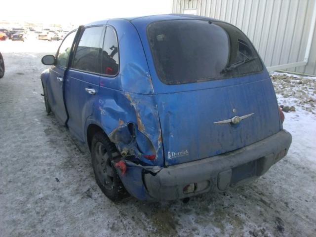 3C4FY48B43T582787 - 2003 CHRYSLER PT CRUISER BLUE photo 3