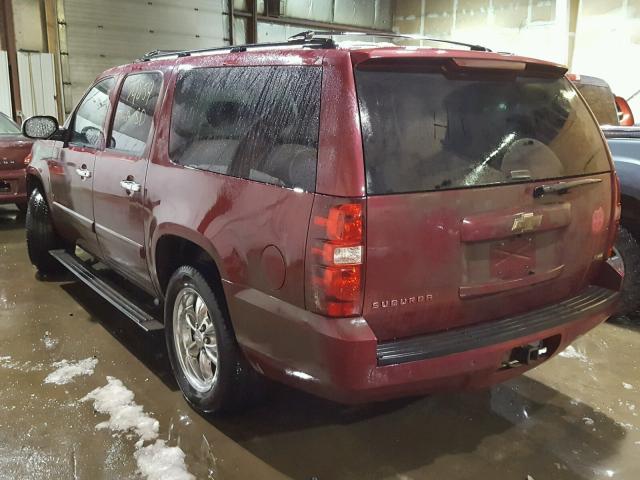 3GNFK16337G288119 - 2007 CHEVROLET SUBURBAN K MAROON photo 3