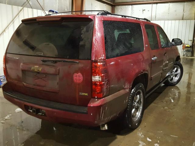 3GNFK16337G288119 - 2007 CHEVROLET SUBURBAN K MAROON photo 4