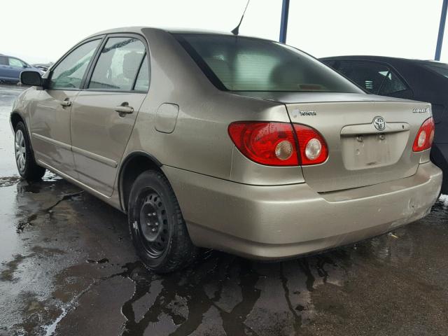 1NXBR32E45Z444650 - 2005 TOYOTA COROLLA CE GOLD photo 3