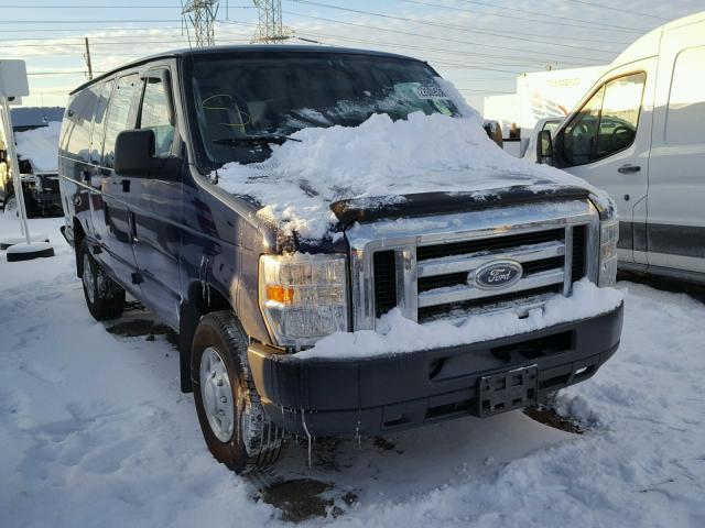 1FTNS2EL0BDB08175 - 2011 FORD ECONOLINE BLUE photo 1