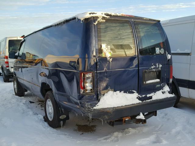 1FTNS2EL0BDB08175 - 2011 FORD ECONOLINE BLUE photo 3