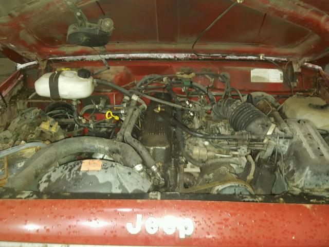 1J4FJ38L1KL509551 - 1989 JEEP CHEROKEE P RED photo 7