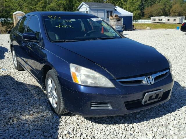 JHMCM56307C013452 - 2007 HONDA ACCORD SE BLUE photo 1