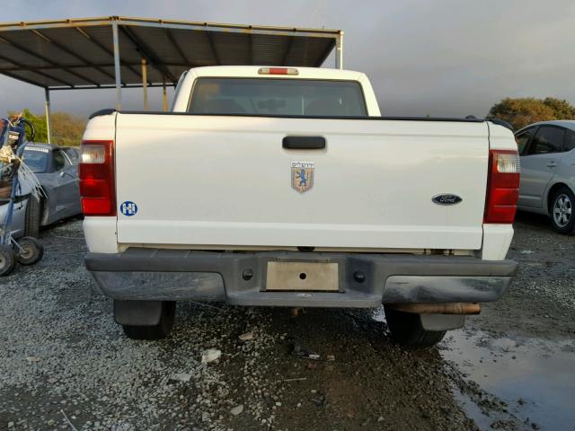 1FTYR10C61TA35540 - 2001 FORD RANGER WHITE photo 6