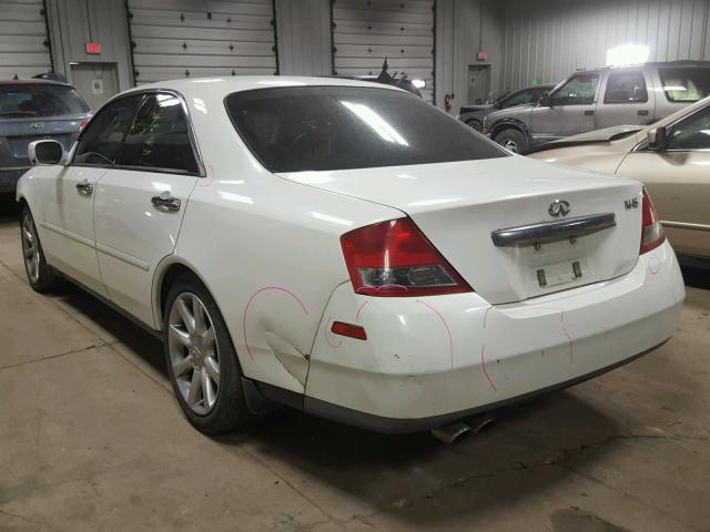 JNKAY41E03M003040 - 2003 INFINITI M45 WHITE photo 3