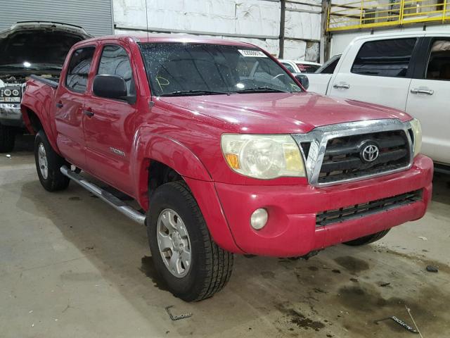 5TEJU62N37Z387920 - 2007 TOYOTA TACOMA DOU RED photo 1