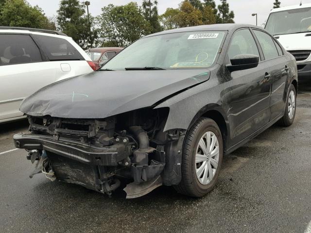 3VW2K7AJ7EM379213 - 2014 VOLKSWAGEN JETTA BASE BLACK photo 2