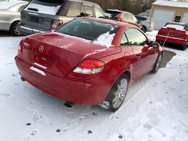 WDBWK56F16F127244 - 2006 MERCEDES-BENZ SLK 350 RED photo 3