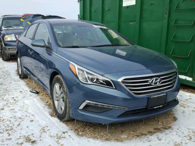 5NPE24AF0FH166900 - 2015 HYUNDAI SONATA SE TURQUOISE photo 1