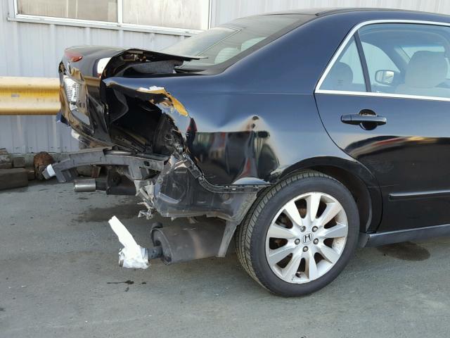 1HGCM66457A021270 - 2007 HONDA ACCORD SE BLACK photo 9