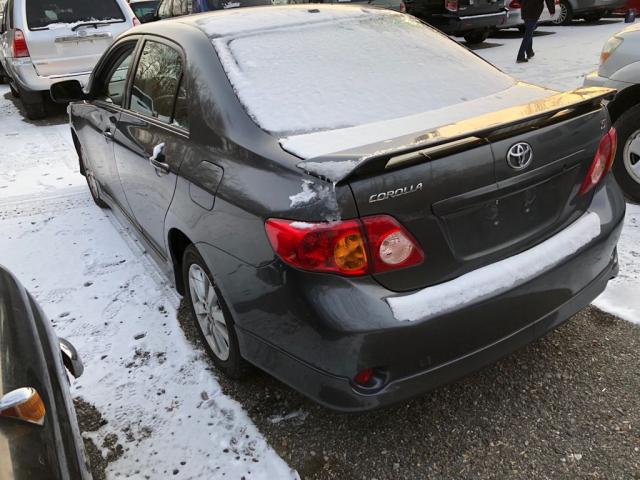 2T1BU4EE4AC474145 - 2010 TOYOTA COROLLA BA GRAY photo 3