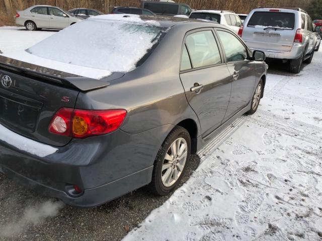 2T1BU4EE4AC474145 - 2010 TOYOTA COROLLA BA GRAY photo 4