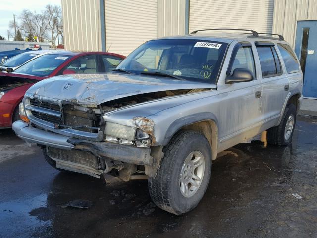 1B4HS48Z52F163411 - 2002 DODGE DURANGO SL SILVER photo 2