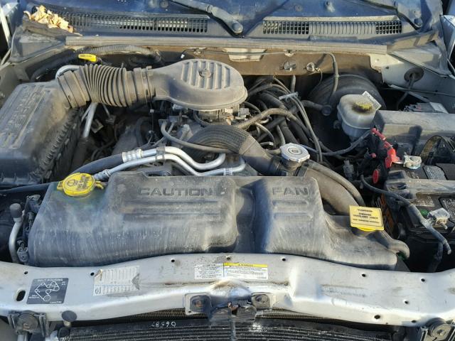 1B4HS48Z52F163411 - 2002 DODGE DURANGO SL SILVER photo 7