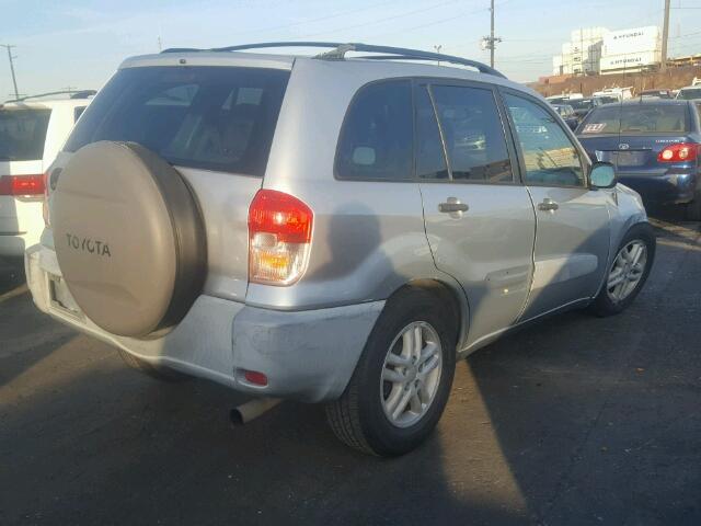 JTEGH20V010015495 - 2001 TOYOTA RAV4 SILVER photo 4