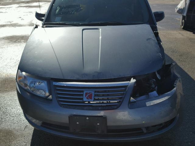 1G8AL55F77Z183645 - 2007 SATURN ION LEVEL GRAY photo 9