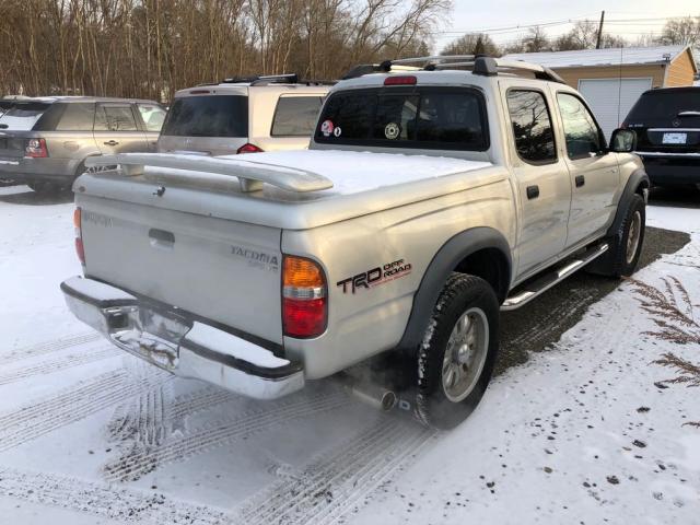 5TEHN72N44Z396669 - 2004 TOYOTA TACOMA DOU SILVER photo 3