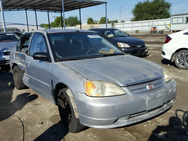 2HGES16633H572523 - 2003 HONDA CIVIC LX SILVER photo 1