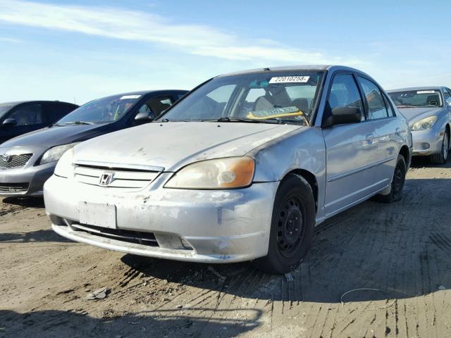 2HGES16633H572523 - 2003 HONDA CIVIC LX SILVER photo 2