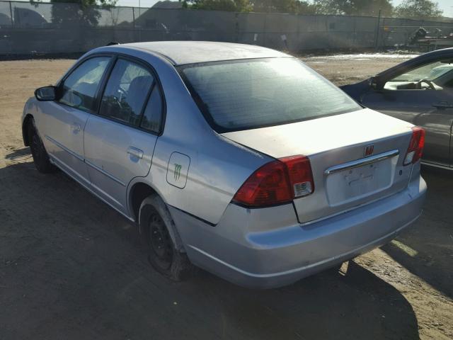 2HGES16633H572523 - 2003 HONDA CIVIC LX SILVER photo 3