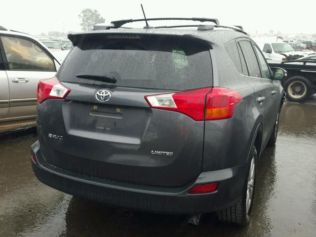 2T3YFREV5EW103671 - 2014 TOYOTA RAV4 LIMIT GRAY photo 4