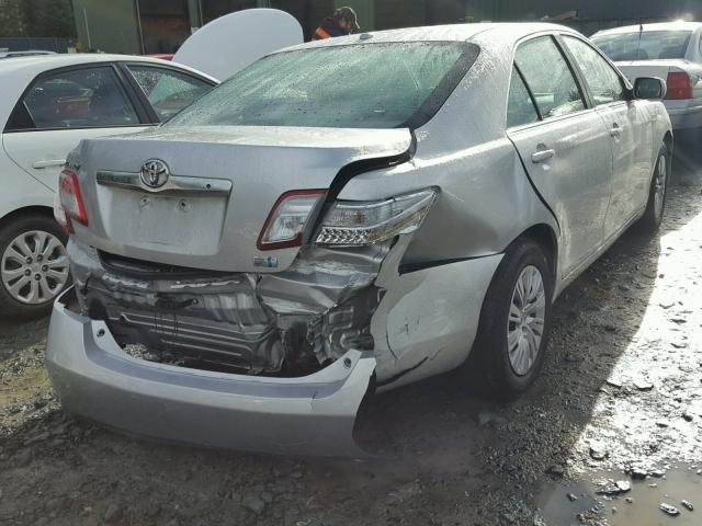 4T1BB3EK4AU125278 - 2010 TOYOTA CAMRY HYBR SILVER photo 4