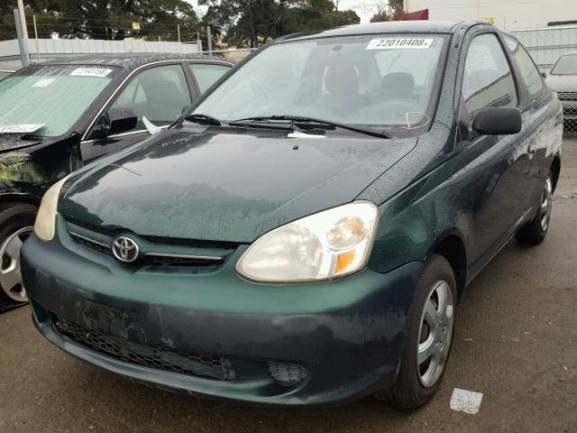 JTDAT123930259597 - 2003 TOYOTA ECHO GREEN photo 2