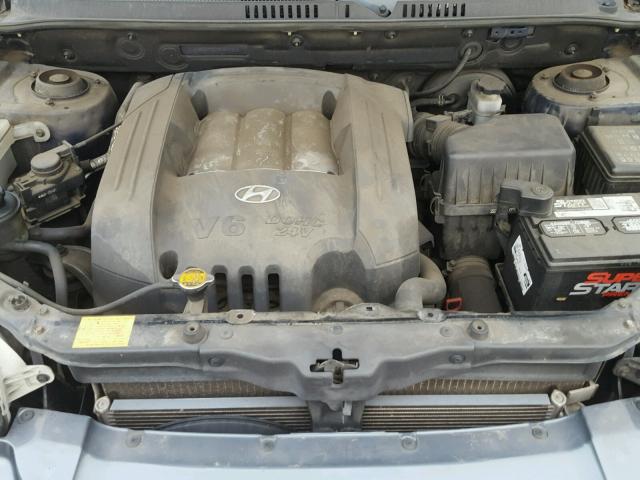 KM8SC73D74U641910 - 2004 HYUNDAI SANTA FE G BLUE photo 7