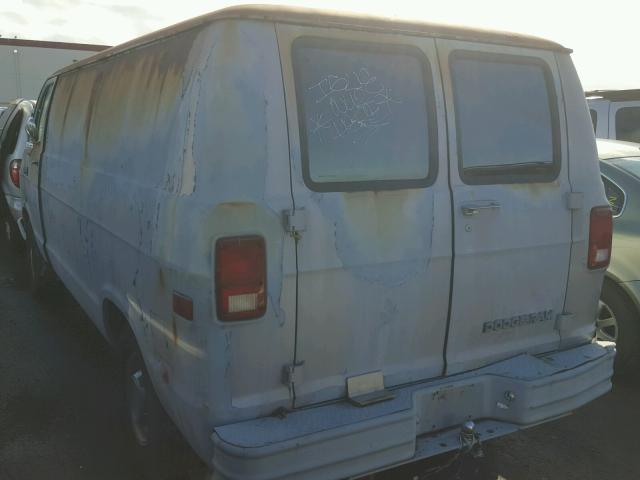 2B6HB21Y2KK352032 - 1989 DODGE RAM VAN B2 SILVER photo 3