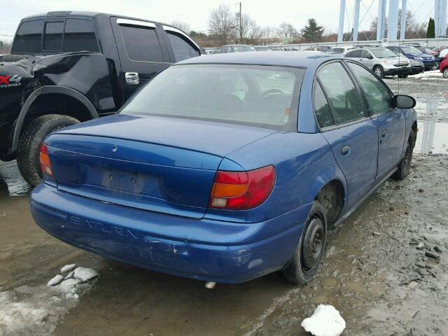 1G8ZH54892Z160240 - 2002 SATURN SL1 BLUE photo 4