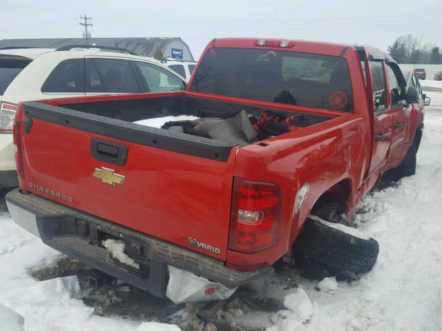 3GCXKUEJXAG209776 - 2010 CHEVROLET SILVERADO RED photo 4