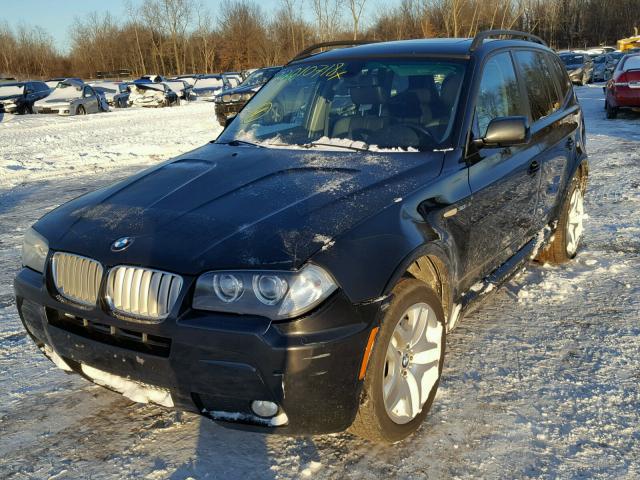 WBXPC93427WF00196 - 2007 BMW X3 3.0SI BLACK photo 2