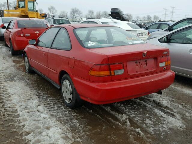 1HGEJ8241TL060004 - 1996 HONDA CIVIC EX 红色 照片 3