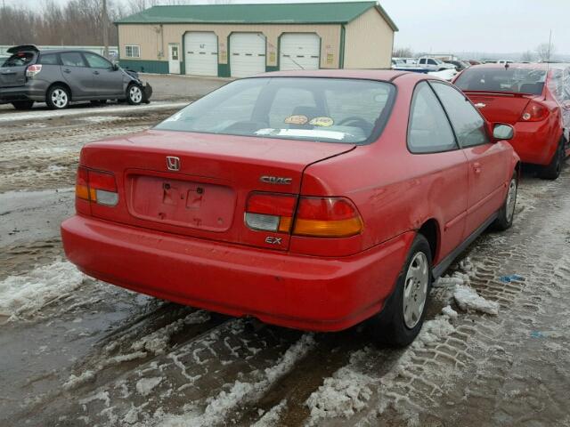 1HGEJ8241TL060004 - 1996 HONDA CIVIC EX RED photo 4