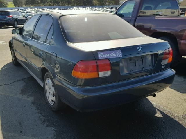2HGEJ8547VH572362 - 1997 HONDA CIVIC EX მწვანე ფოტო 3