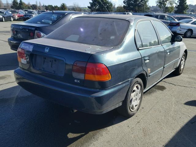 2HGEJ8547VH572362 - 1997 HONDA CIVIC EX მწვანე ფოტო 4