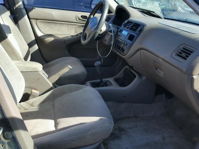 2HGEJ8547VH572362 - 1997 HONDA CIVIC EX მწვანე ფოტო 5