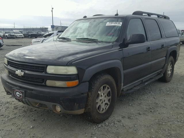 3GNFK16Z84G126471 - 2004 CHEVROLET SUBURBAN K BLACK photo 2