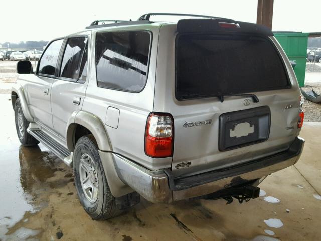 JT3GN86R910215483 - 2001 TOYOTA 4RUNNER SR SILVER photo 3