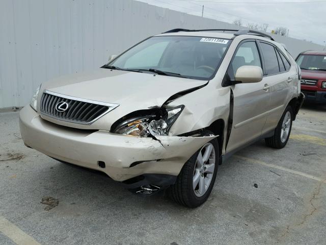 2T2GK31U07C020868 - 2007 LEXUS RX 350 GOLD photo 2