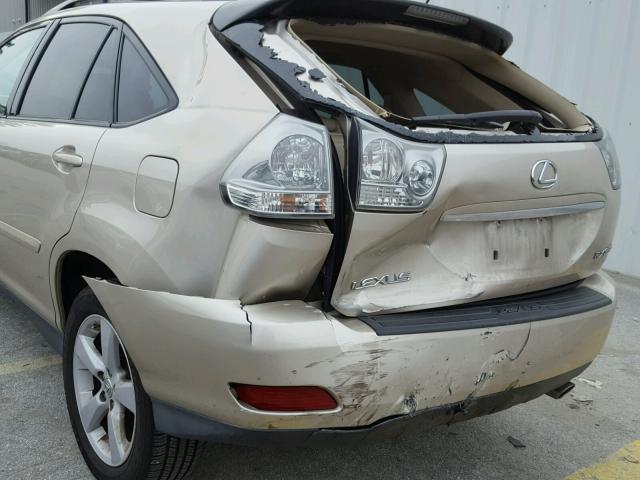 2T2GK31U07C020868 - 2007 LEXUS RX 350 GOLD photo 9